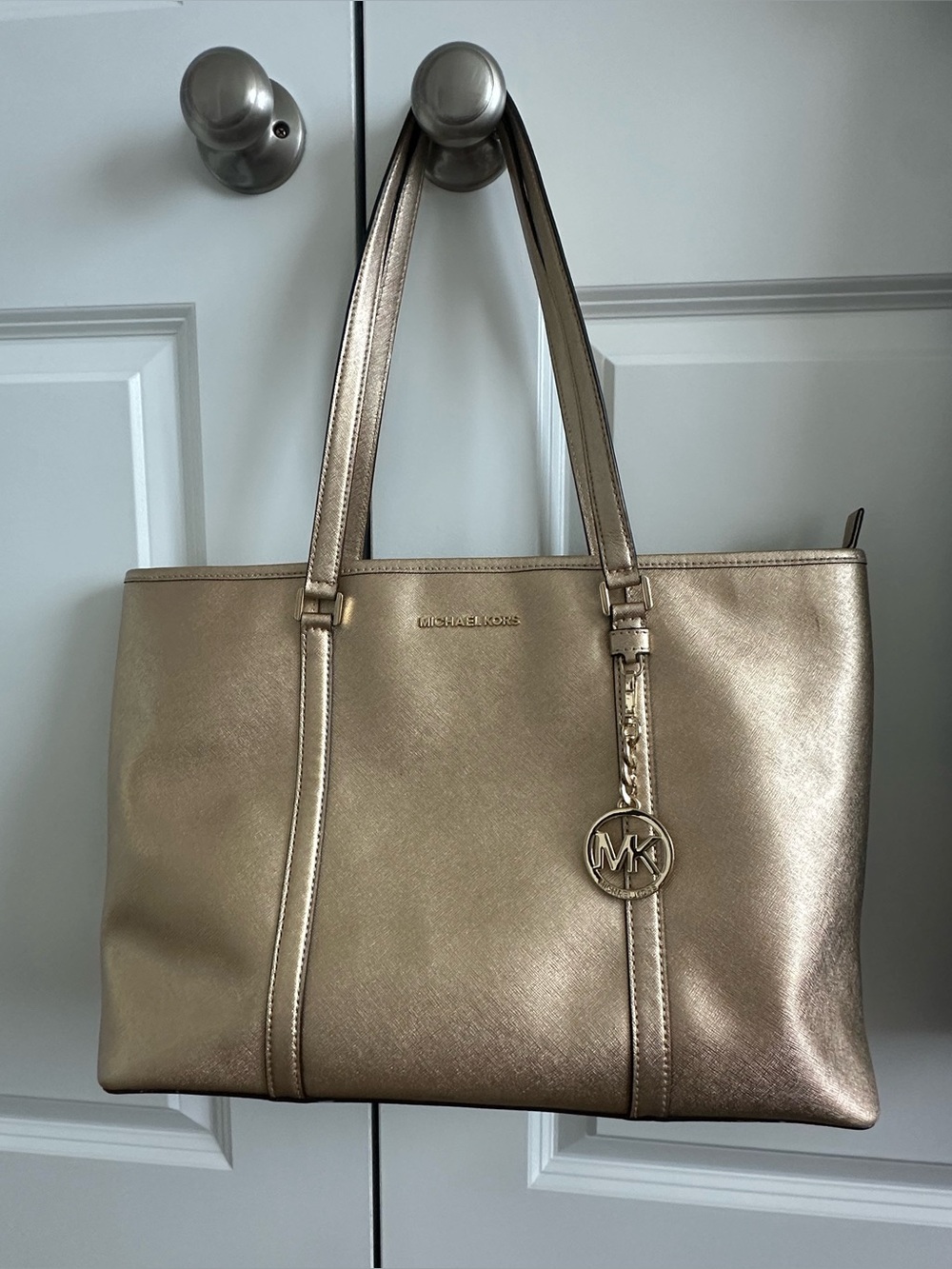 Michael Kors Gold Tote Bag